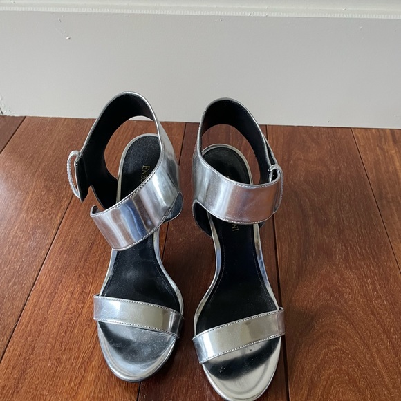 Enzo Angiolini silver heels - Picture 3 of 7